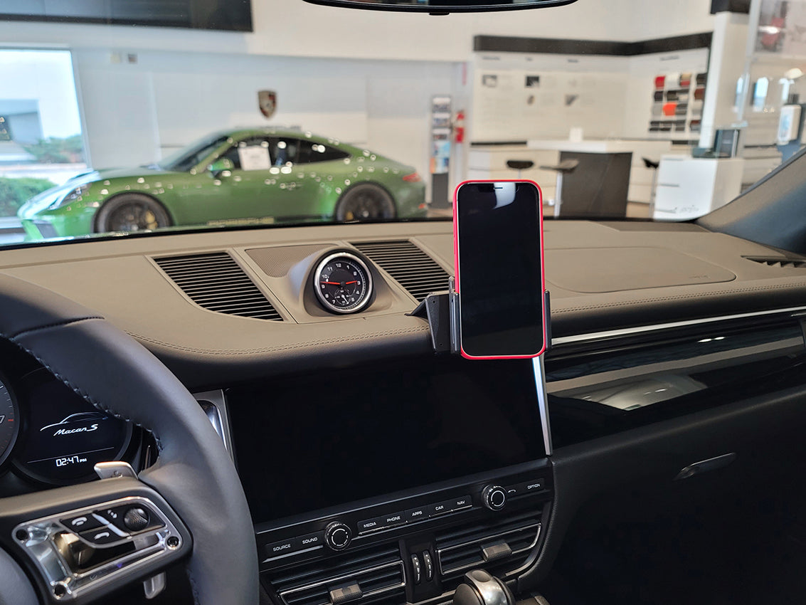 Brodit ProClip 855685 voor Porsche Macan 2021-2024 - productfoto zwarte ABS montagebasis