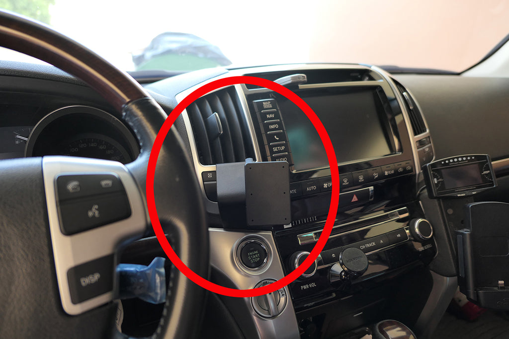 Brodit ProClip 855706 voor Toyota LandCruiser V8 2008-2015 - productfoto zwarte ABS montagebasis