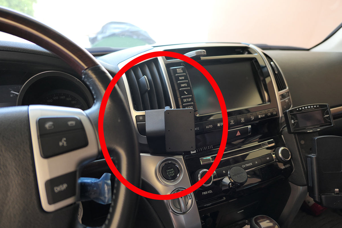 Brodit ProClip 855706 voor Toyota LandCruiser V8 2008-2015 - productfoto zwarte ABS montagebasis