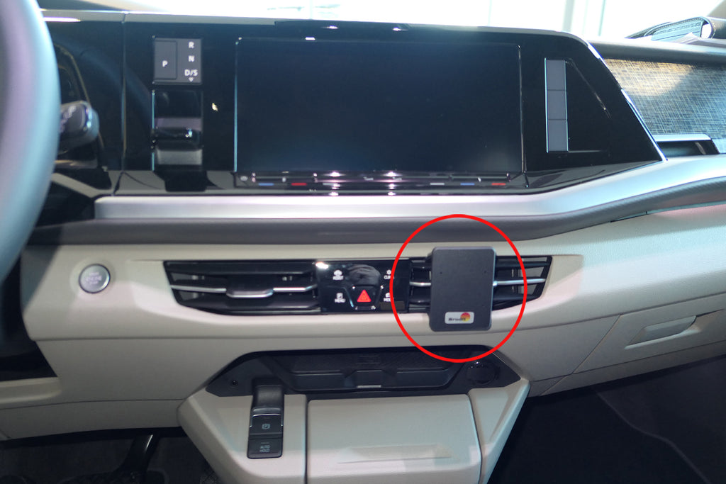 Brodit ProClip 855736 voor Volkswagen Multivan T7 2022-2026 - productfoto zwarte ABS montagebasis
