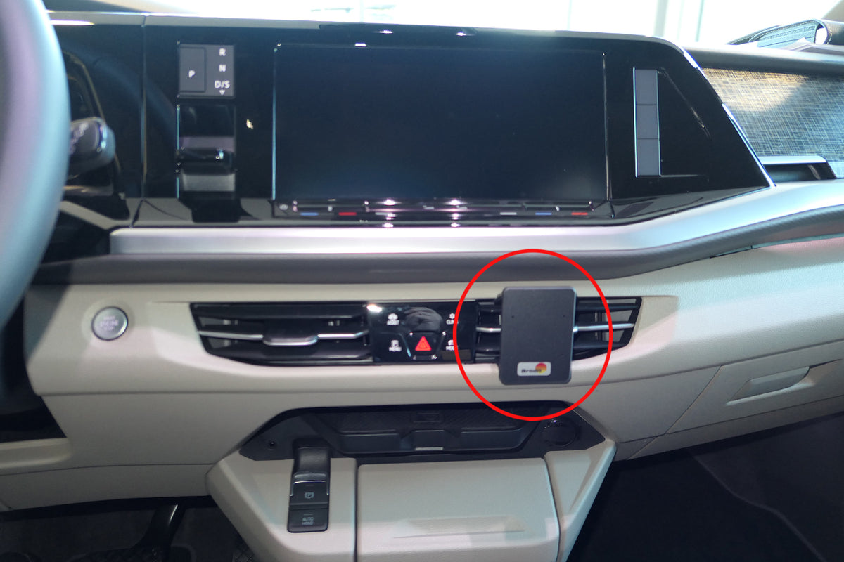 Brodit ProClip 855736 voor Volkswagen Multivan T7 2022-2026 - productfoto zwarte ABS montagebasis