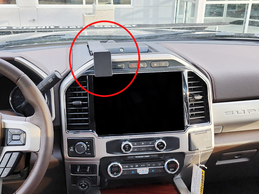 Brodit ProClip 855750 voor Ford Super Duty 2022-2022 - productfoto zwarte ABS montagebasis