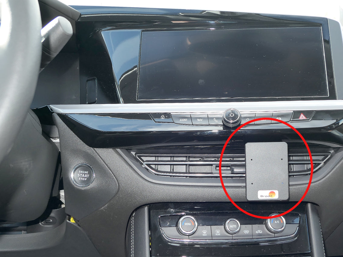 Brodit ProClip 855763 voor Opel Grandland 2022-2024 - productfoto zwarte ABS montagebasis
