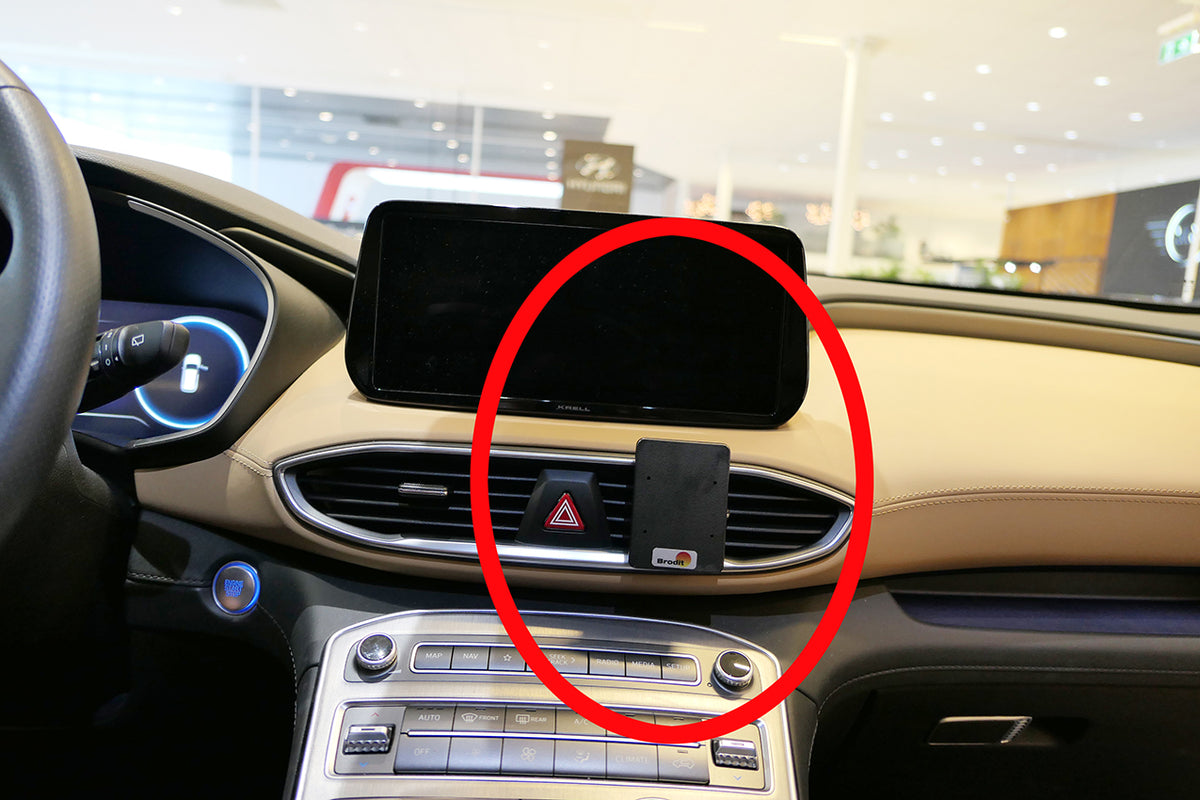 Brodit ProClip 855765 voor Hyundai Santa Fe 2022-2023 - productfoto zwarte ABS montagebasis