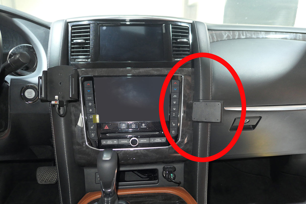 Brodit ProClip 855775 voor Nissan Patrol 2022-2024 - productfoto zwarte ABS montagebasis