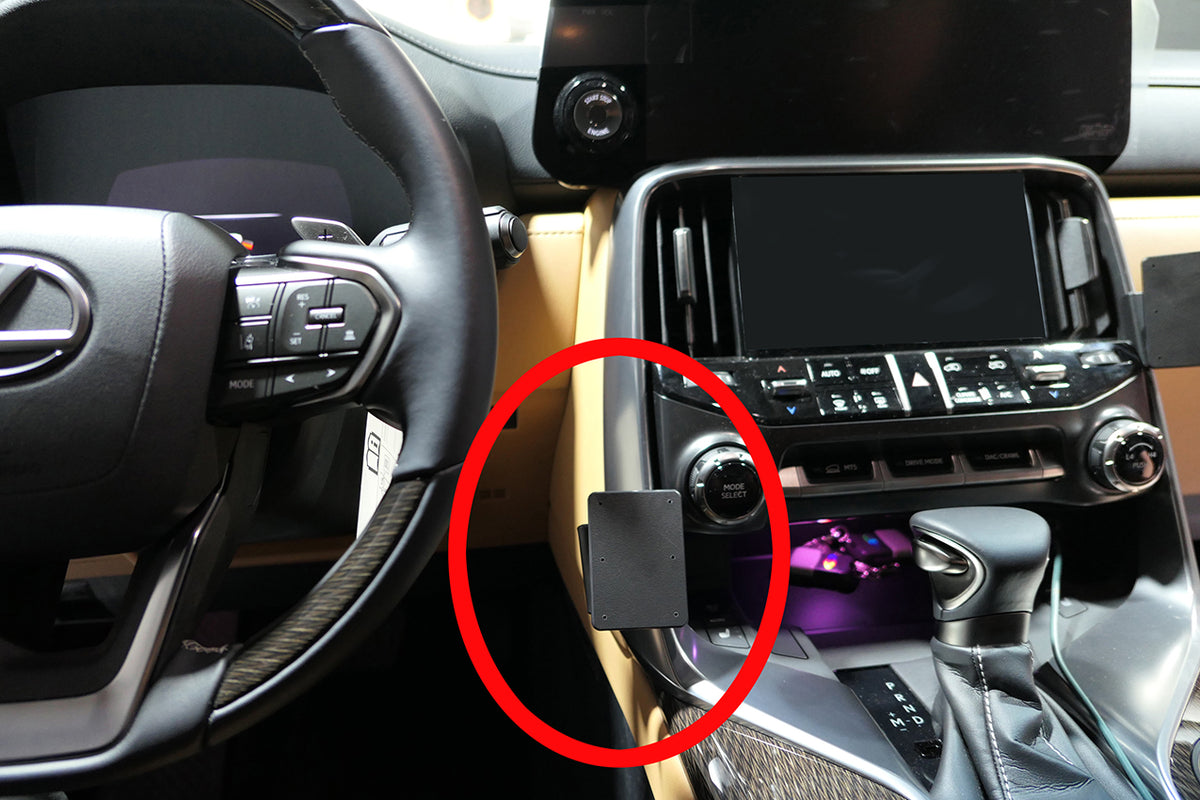 Brodit ProClip 855785 voor Lexus LX Series 2022-2026 - productfoto zwarte ABS montagebasis