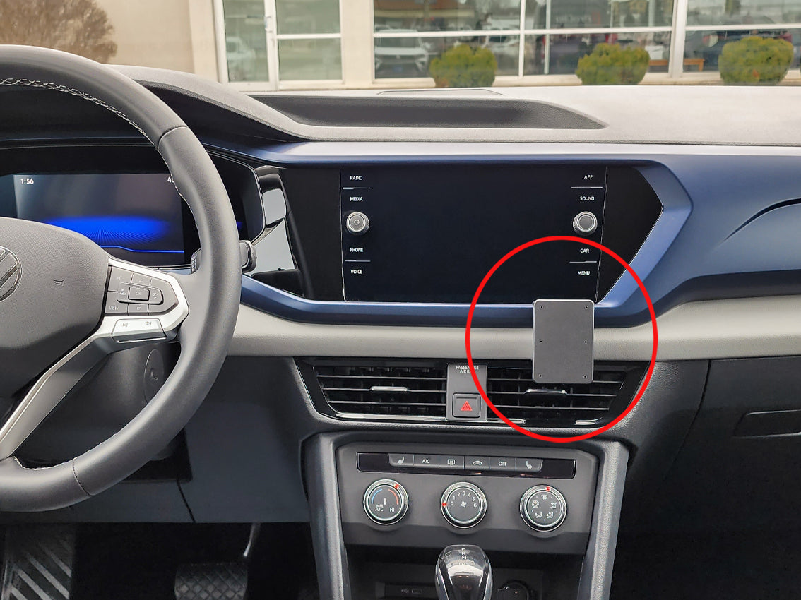 Brodit ProClip 855808 voor Volkswagen Taos 2022-2026 - productfoto zwarte ABS montagebasis