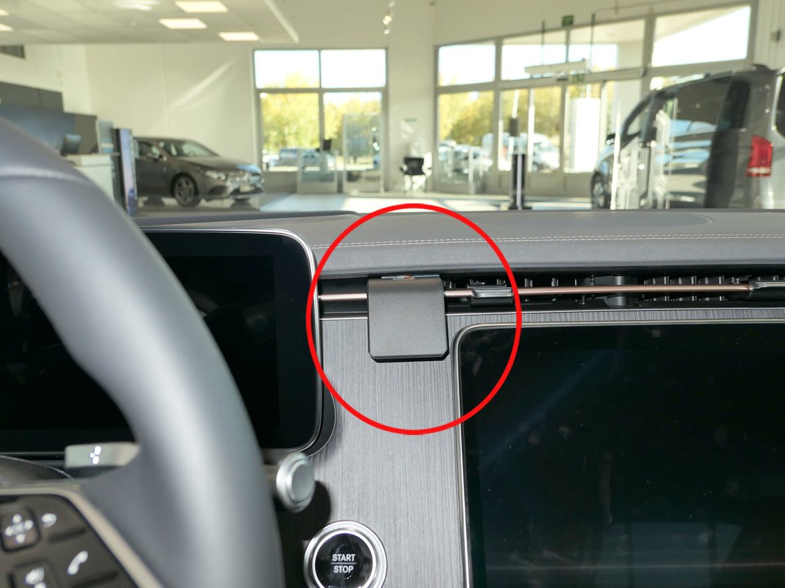 Brodit ProClip 855814 voor Mercedes Benz EQS 2022-2026 en Mercedes Benz EQE 2022-2026 - productfoto zwarte ABS montagebasis