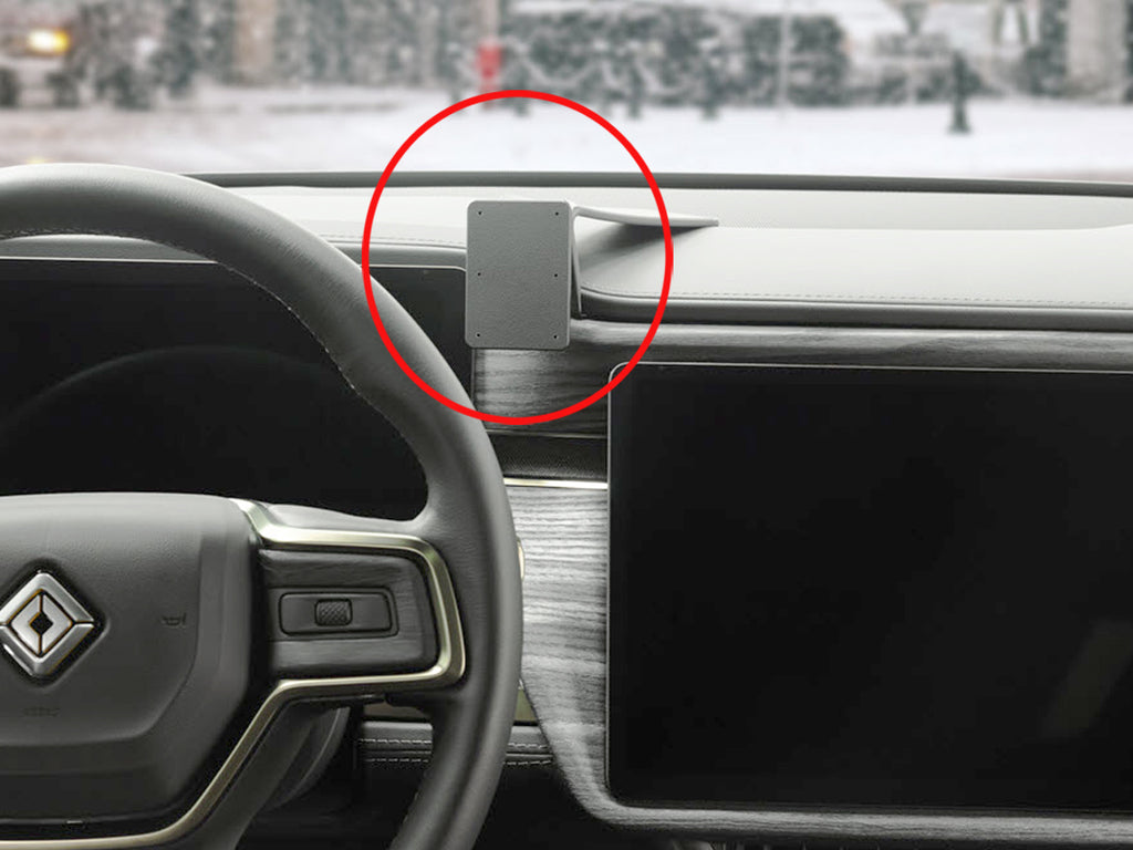 Brodit ProClip 855821 voor Rivian R1T 2022-2026 - productfoto zwarte ABS montagebasis