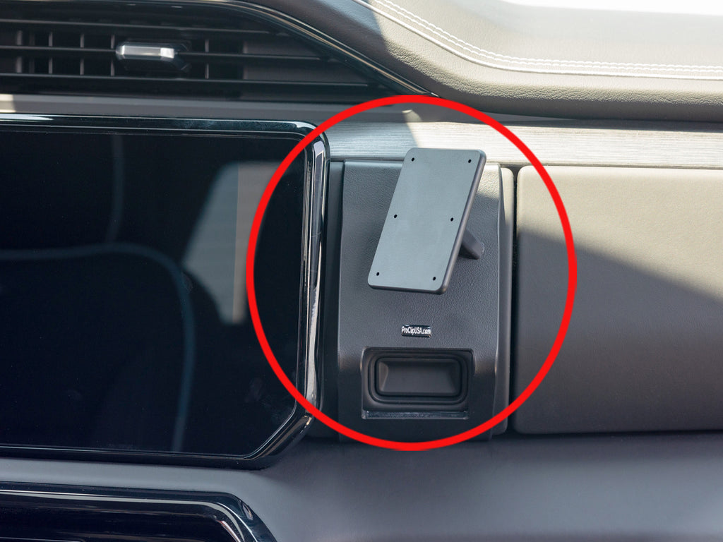 Brodit ProClip 855883 voor GMC Sierra Denali 2022-2024 - productfoto zwarte ABS montagebasis