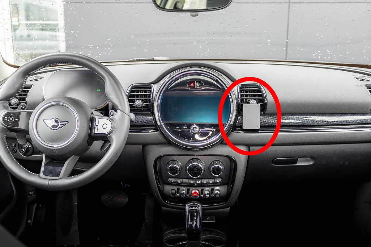 Brodit ProClip 855948 voor Mini Clubman 2016-2023 - productfoto zwarte ABS montagebasis