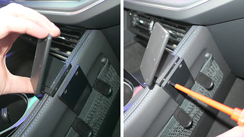 Brodit ProClip 856017 voor Volkswagen Touareg 2024-2026 - detail van dashboardmontage