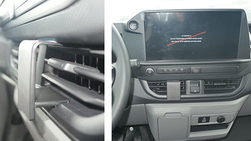 Brodit ProClip 856021 voor Ford Transit Custom 2024-2026, Ford Tourneo Custom 2024-2026 e.a. - detail van dashboardmontage