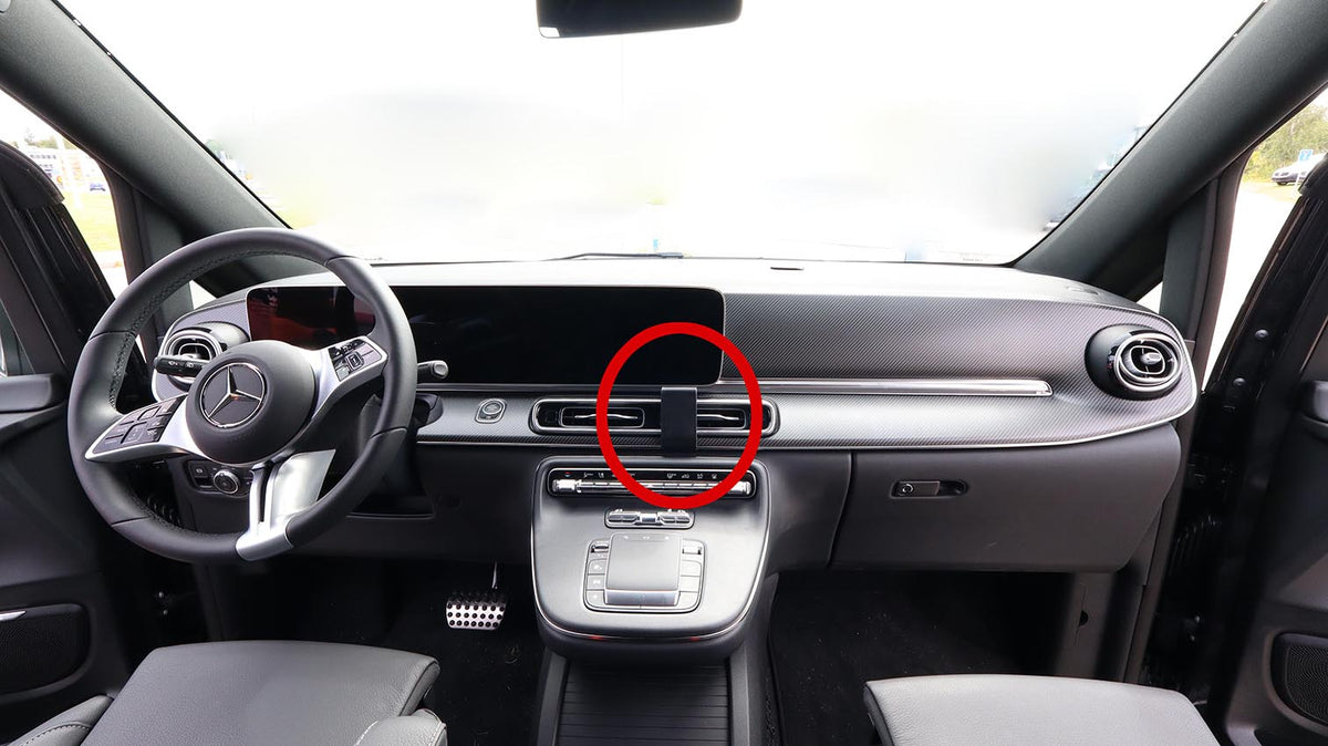 Brodit ProClip 856043 voor Mercedes Benz V-Class 2025-2026 - productfoto zwarte ABS montagebasis