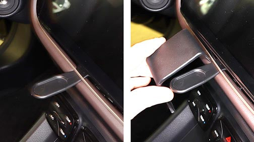 Brodit ProClip 856078 voor GAC GS3 2023-2026 - montagepositie op dashboard