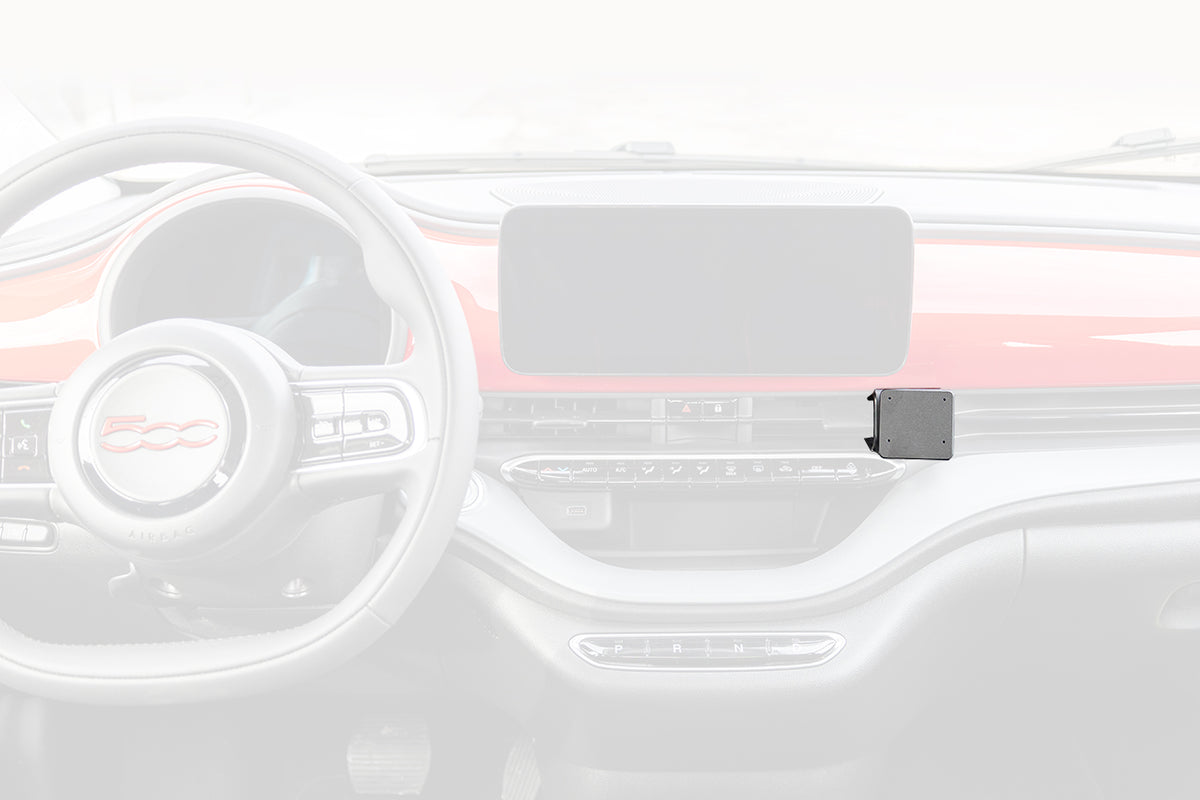 Brodit ProClip 856084 voor Fiat 500 E 2024-2026 - productfoto zwarte ABS montagebasis