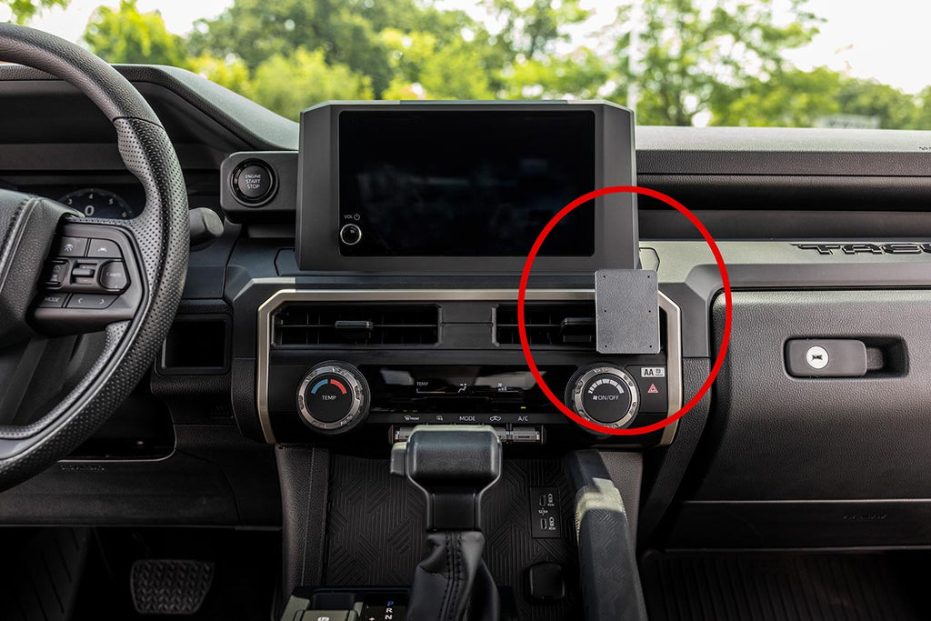 Brodit ProClip 856087 voor Toyota Tacoma 2024-2026 - productfoto zwarte ABS montagebasis