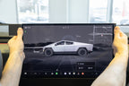 Brodit ProClip 856112 voor Tesla Cybertruck 2023-2026 - detail van dashboardmontage