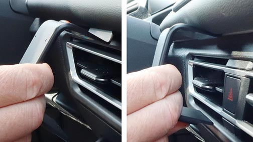 Brodit ProClip 856115 voor Volkswagen Tiguan 2025-2026 en Volkswagen Tayron 2025-2026 - montagepositie op dashboard