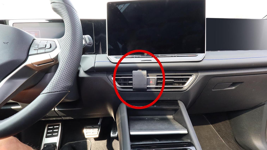 Brodit ProClip 856115 voor Volkswagen Tiguan 2025-2026 en Volkswagen Tayron 2025-2026 - productfoto zwarte ABS montagebasis