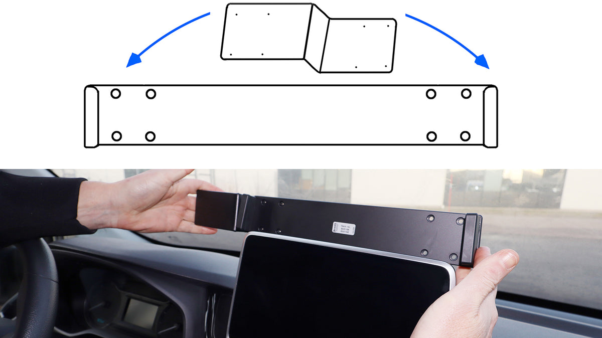 Brodit ProClip 856166 voor Maxus e-Deliver 9 2021-2026 - montagepositie op dashboard