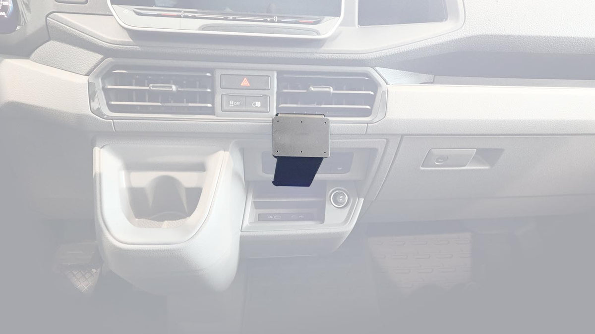 Brodit ProClip 856196 voor MAN TGE 2025-2026 en Volkswagen Crafter 2025-2026 - productfoto zwarte ABS montagebasis