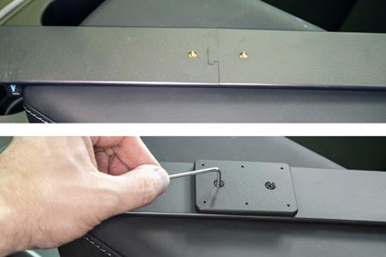 Brodit ProClip 856208 voor Tesla Model Y 2025-2026 - ProClip geplaatst in het voertuig