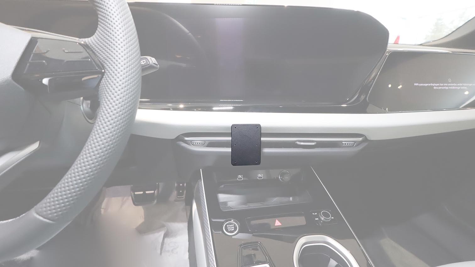 Brodit ProClip 856260 voor Audi A6 2025-2026 - productfoto zwarte ABS montagebasis