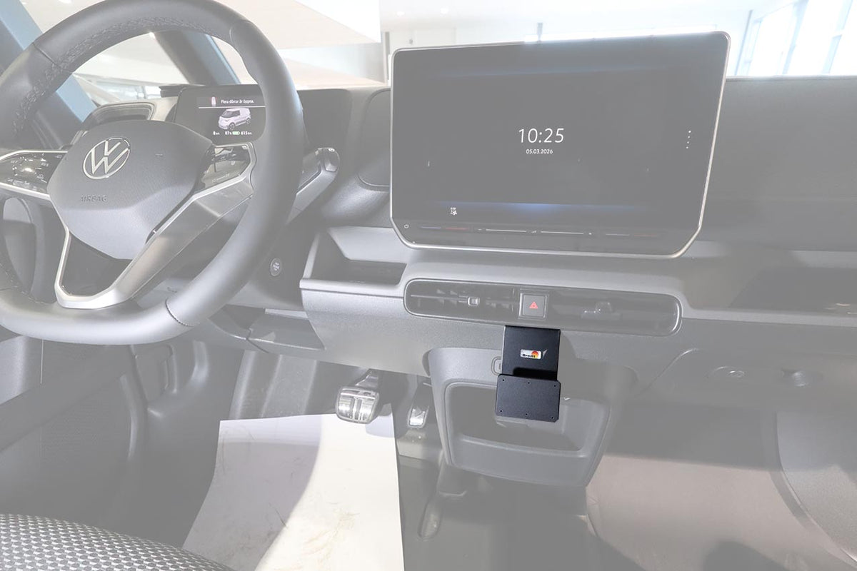 Brodit ProClip 856271 voor Volkswagen ID. Buzz Cargo 2025-2026 - productfoto zwarte ABS montagebasis