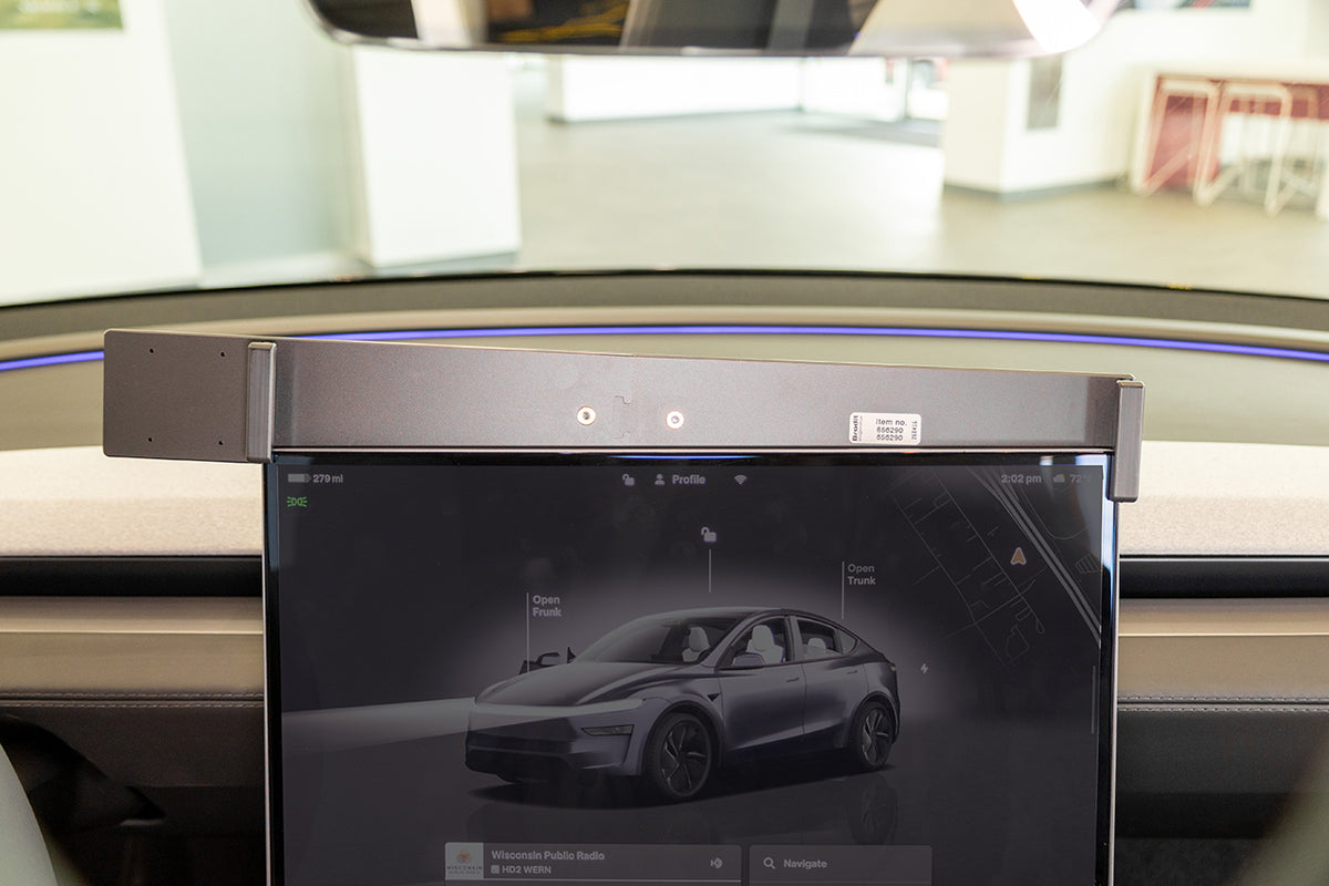 Brodit ProClip 856290 voor Tesla Model Y 2025-2026 - detail van dashboardmontage