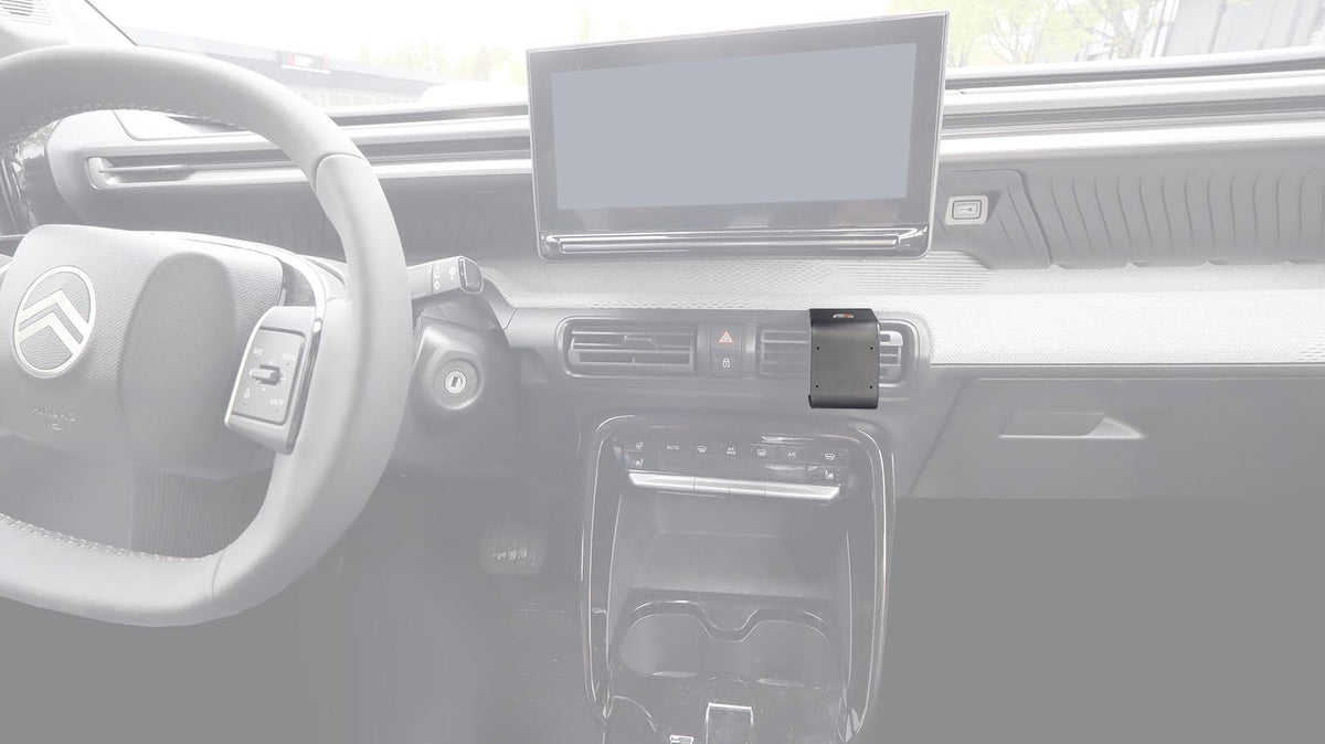 Brodit ProClip 856293 voor Citroen E-C3 2025-2026 en Citroen C3 Aircross 2025-2026 - productfoto zwarte ABS montagebasis