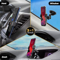 Scosche GravityDrop 3-in-1 telefoonhouder voor raam, dashboard en ventilatierooster