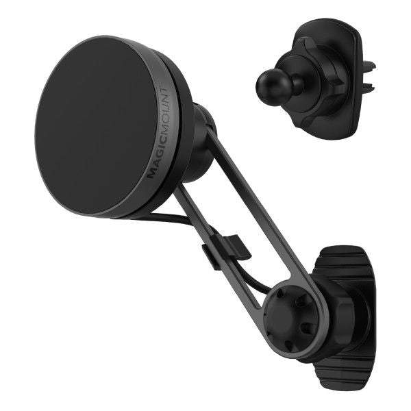 Scosche MagicMount Elite 3-in-1 Qi2-lader 15W met open arm