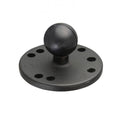 Arkon 1-inch rubberen kogel met ronde metalen voet en AMPS-gaten