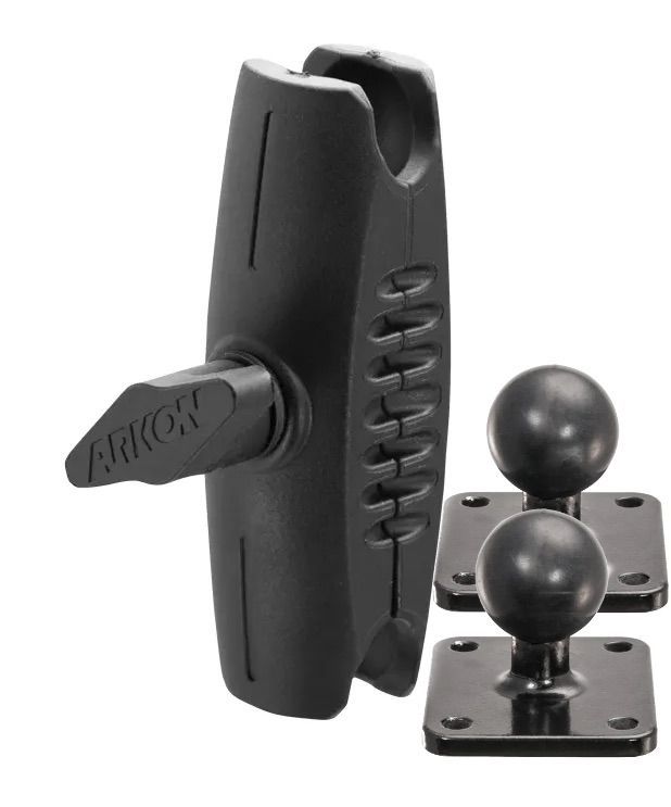 Arkon Robust AMPS-montageset met metalen 25mm-kogelplaten en 70mm-arm