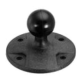 Arkon 1-inch rubberen kogel met ronde composiet voet en AMPS-gaten