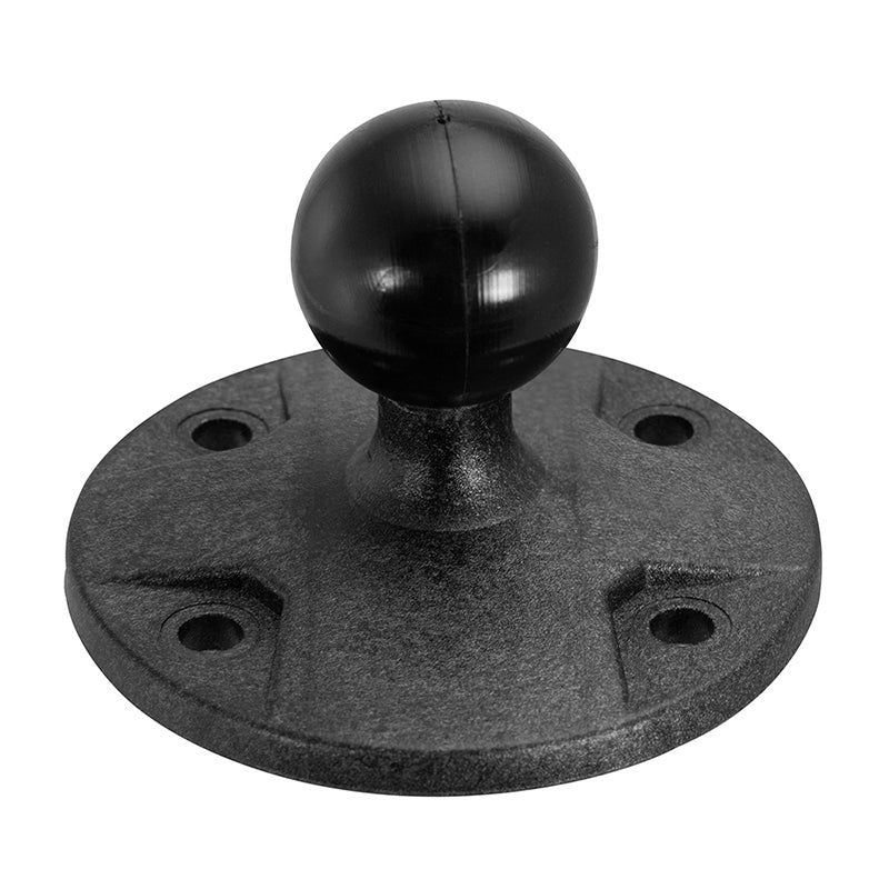 Arkon 1-inch rubberen kogel met ronde composiet voet en AMPS-gaten