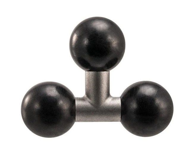 Arkon T-adapter met drie 25mm-kogels