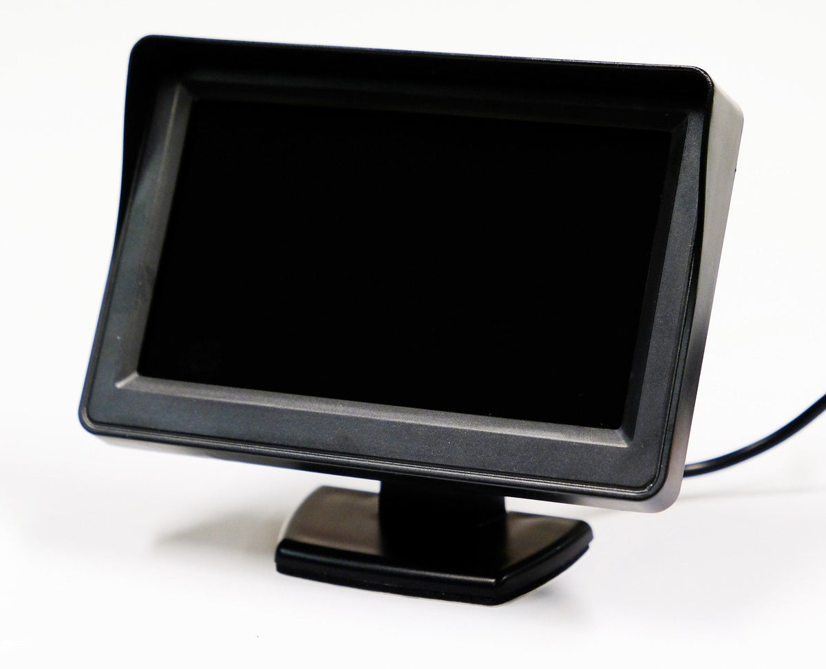 m-use 4,3-inch opbouwmonitor, twee AV-ingangen, 12 V, PAL/NTSC